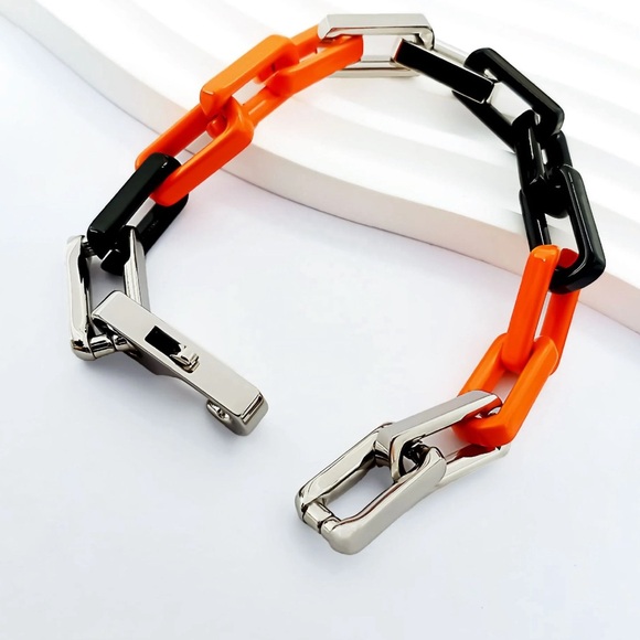 SQUARE CUBAN 2 BRACELET SET 8.27" SOLID STEEL TOUGH
COOL NEW !! - Picture 11 of 11